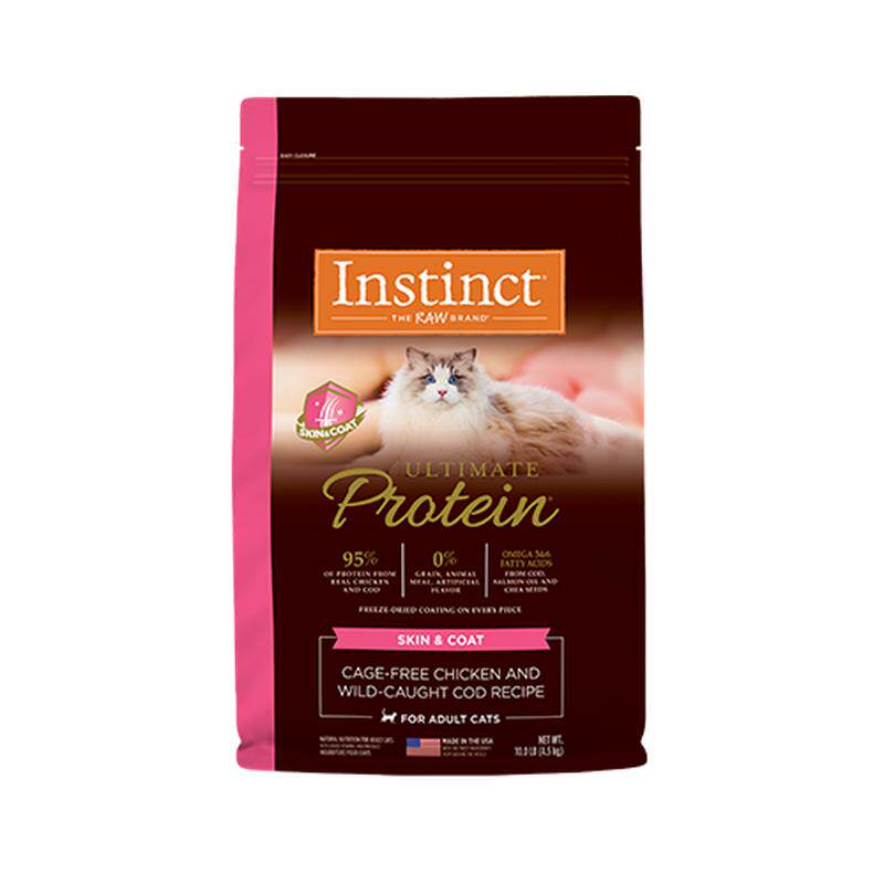 Instinct天然百利进口金质高蛋白护肤美毛进口鸡肉全猫粮20磅/9kg