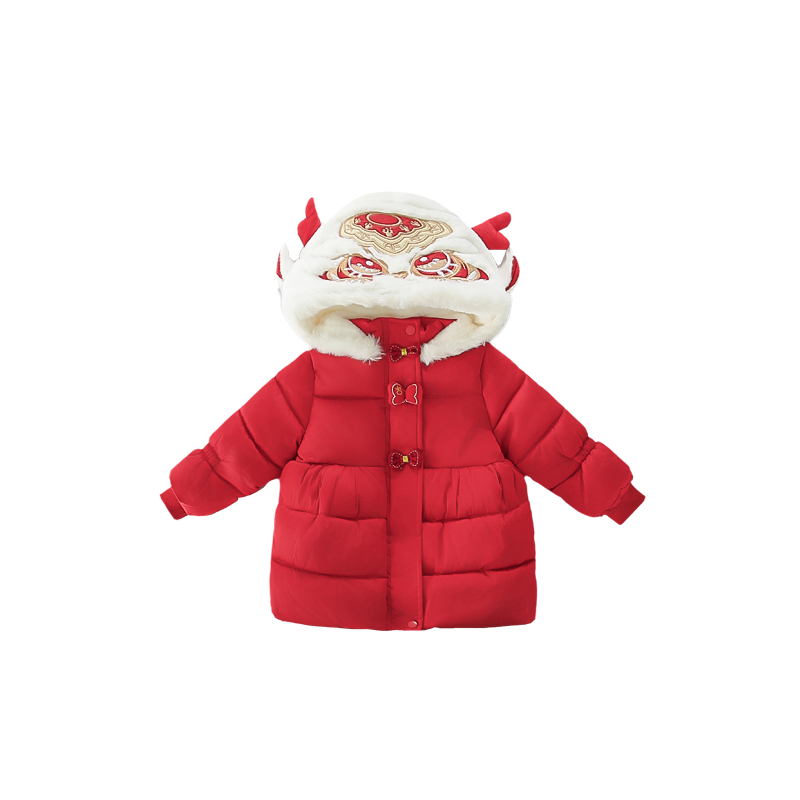 2025棉服女童冬季新款洋气加绒