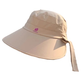 环绕式加大帽檐遮阳帽子女2025新款夏季骑车防晒帽防紫外线太阳帽