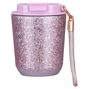 Mintrain.carrying.小清新覆钛保温杯随手咖啡杯户外提绳 |吏熬