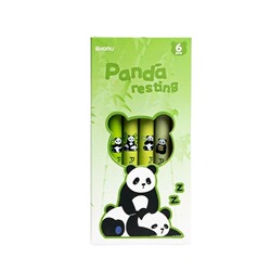 合慕熊猫直液式速干走珠笔学生用大容量刷题笔考试专用中性笔卡皮巴拉可爱ins风高颜值0.5mm针管头黑笔