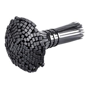 黑色自锁式尼龙扎带电线束线带卡扣塑料捆绑带理线带耐高温拉紧器