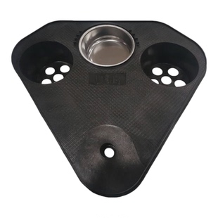 麻将机旋转水杯架三孔烟缸四周茶水杯架子折叠立柱脚麻将机烟灰缸