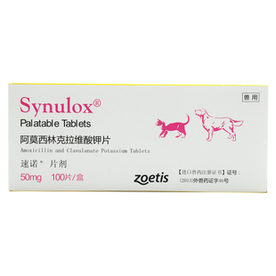 中农速宠诺宠物消炎药猫狗猫鼻支皮肤病感冒胃肠炎阿莫西林消炎片
