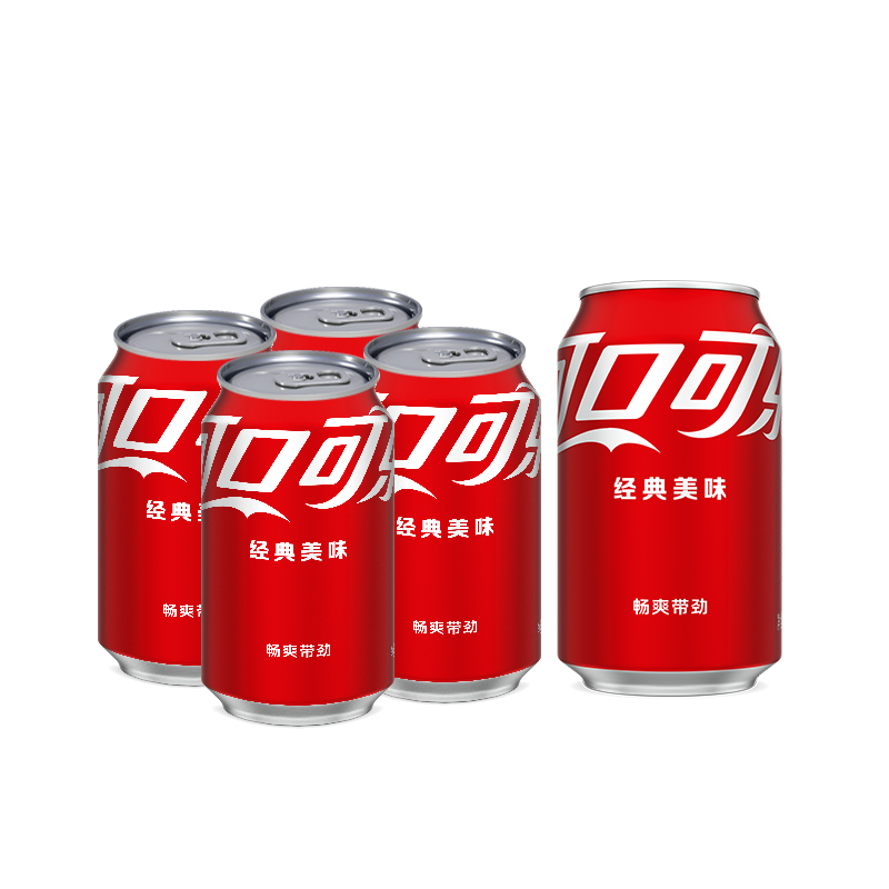 可口可乐经典330ml胖罐碳酸饮料整箱正品包邮批发罐装汽水柠檬味