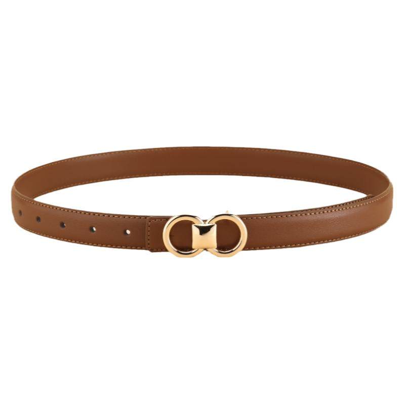 头层牛皮皮带女真皮时髦设计感细