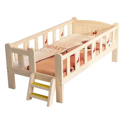 实木儿童床加宽拼接床