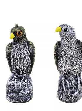 仿真老鹰摆件户外田园吓鸟神器动物 塑料工艺品园林摆件 创意摆件