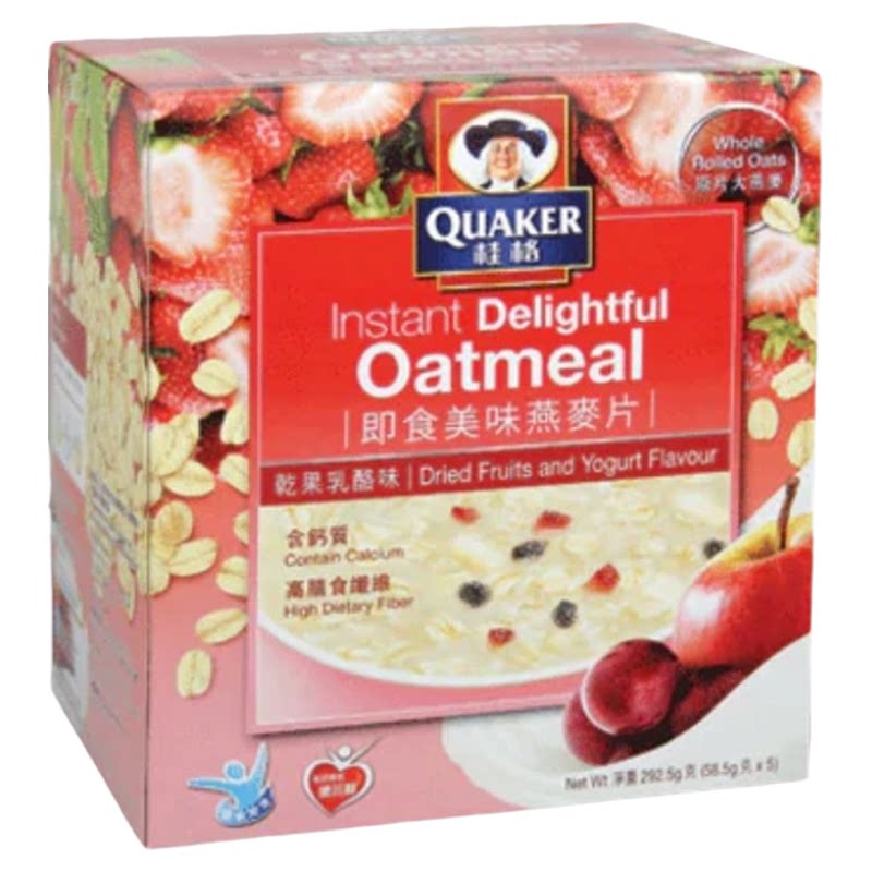 桂格即食燕麦片乾果乳酪味5包