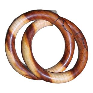 天然雷击桃木枣木乾坤圈阴阳镯环张至顺一体整木男女