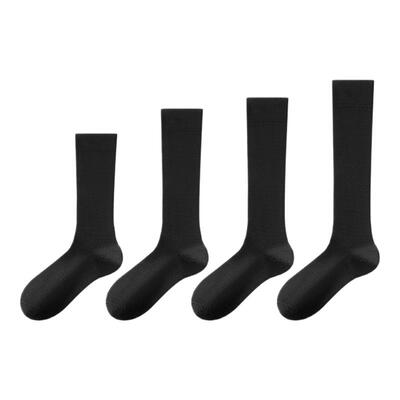 强压小腿袜显瘦防滑黑色JK长筒袜