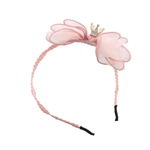 儿童发箍发饰女童头饰公主皇冠蝴蝶结发箍发卡女孩生日礼服配饰品