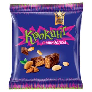 俄罗斯糖果进口KDV紫皮糖花生扁桃仁夹心巧克力正品袋装年货零食