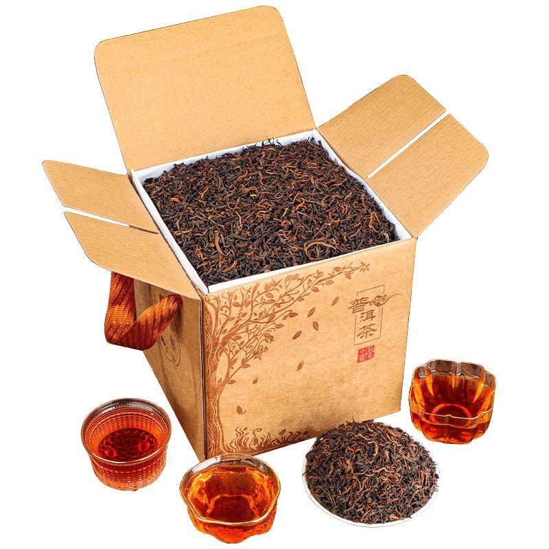 云南普洱茶熟茶散茶散装茶叶 1000g陈年勐海熟普宫廷熟茶十年陈香