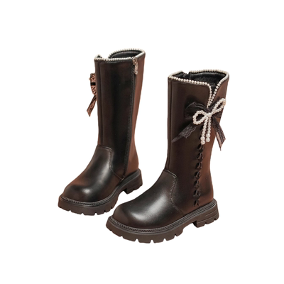 女童靴子2025冬季新款公主靴