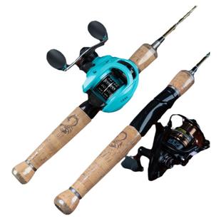 猎魔人魔影一代碳素实心马口竿ul超软路亚竿钓鱼套装水滴轮全套