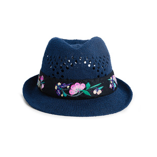 杨丽萍官方旗舰店雀云裳民族风新中式风优雅镂空卷边圆顶礼帽女