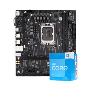 铭瑄主板 挑战者H610M D4 搭 i3 13100F全新盒装CPU电脑主板套装