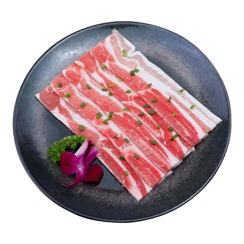 原切五花肉片韩式烤肉去皮薄五花