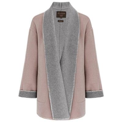 一衣多穿双面异色羊毛大衣