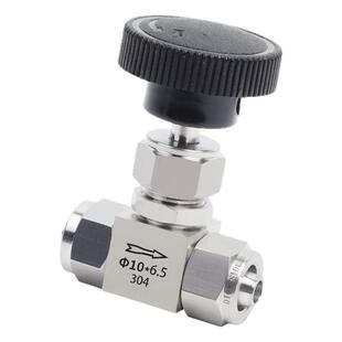 304不锈钢快拧针型阀调节阀微调阀流量控制阀PU软气四氟硅橡胶管