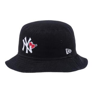 New Era MLB 纽约扬基队 纽亦华 盆帽 渔夫帽子 爱心刺绣
