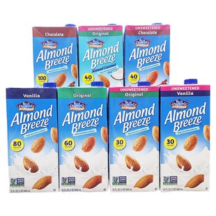 Blue Diamond Almond Milk美国蓝钻杏仁奶原味无添加白砂糖豆奶