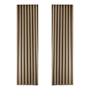 加高3米布奶茶2026新款全遮光窗帘成品自建房别墅客厅卧室落地式