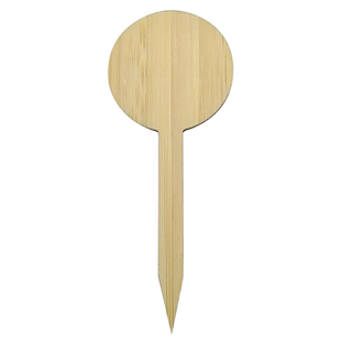 竹制园艺插牌多肉植物标签插泥土竹牌竹片景观标识配笔外贸树木型