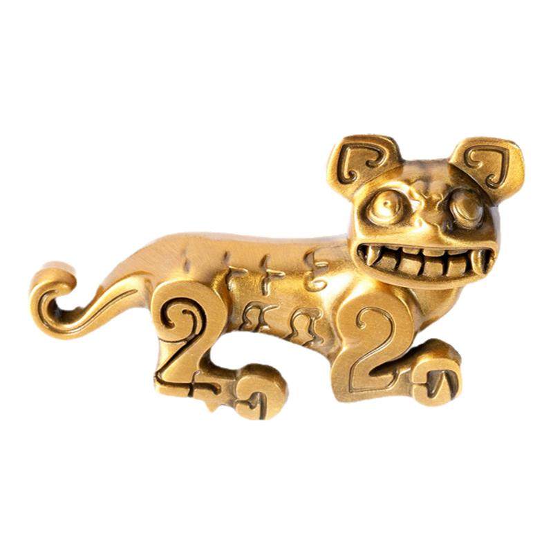 西安博物院金虎符文创金属磁吸冰箱贴招财创意纪念品生日礼物