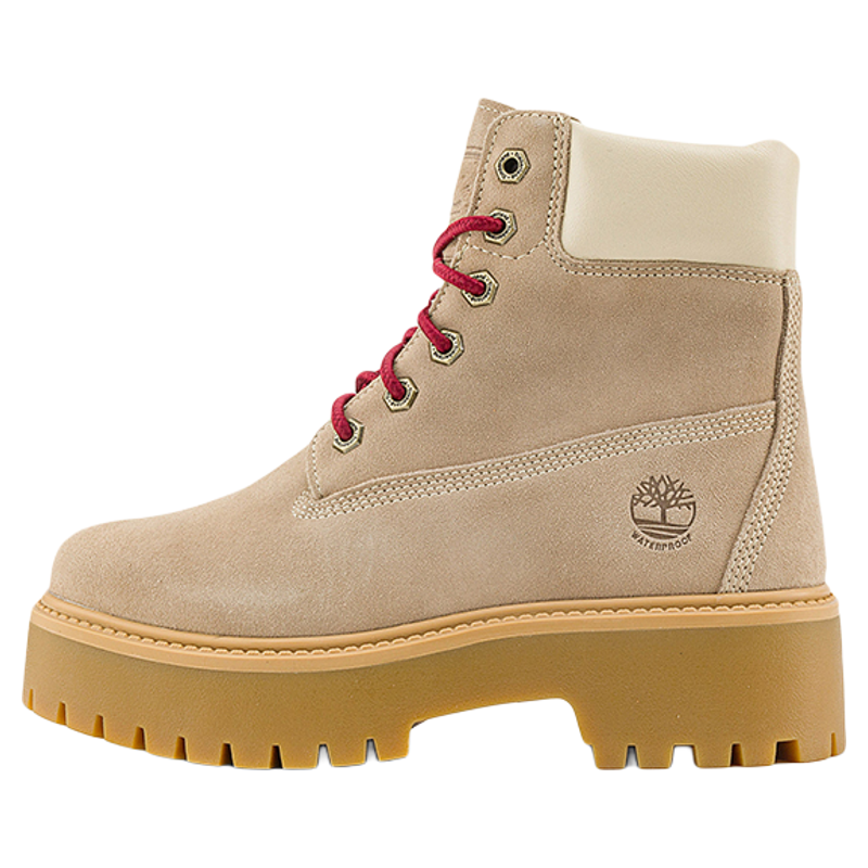 Timberland添柏岚官方马年新款女鞋增高厚底防水靴透气皮革|A2H3C