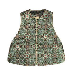 沁月新中式国风100%桑蚕丝【纳纱锦-都江锦院】A字版高端气质马甲