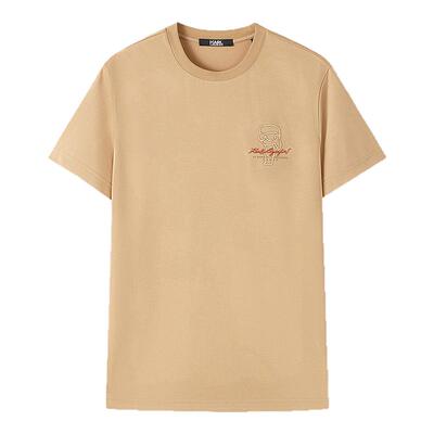 KARL LAGERFELD【棉】轻奢亲肤短袖T恤夏季老佛爷卡尔拉格斐男装