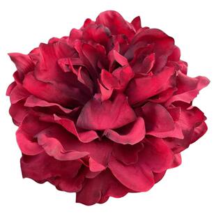 Min拉丁摩登头花牡丹花朵发夹鸭嘴夹别针红色表演比赛演出配饰