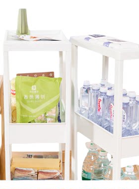 Tenma天马进口可移动夹缝置物架收纳柜零食小推车厨卫家用移动架