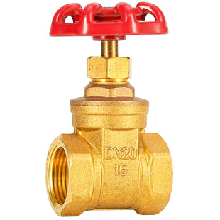 全铜闸阀自来水总阀4分6分水管开关25内螺纹1寸2寸15水表前铜阀门