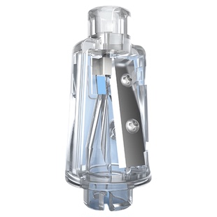 得力卷笔刀自动削笔刀铅笔可换刀芯68670/68659A/68658A/68665削笔器刀架转笔刀尖头刀片配件钨钢刀头替换芯