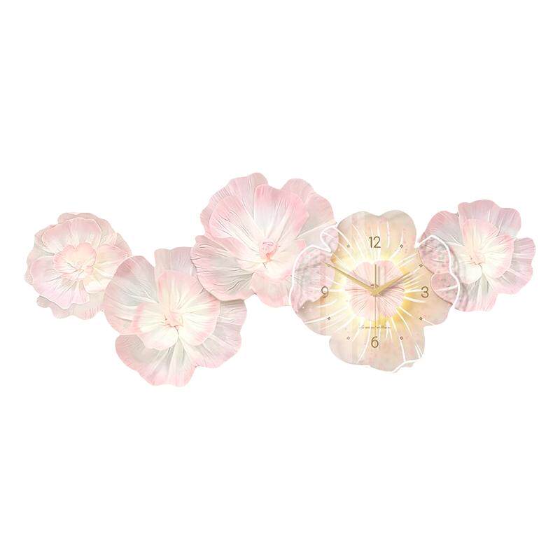 奶油牡丹花客厅沙发背景墙装饰画