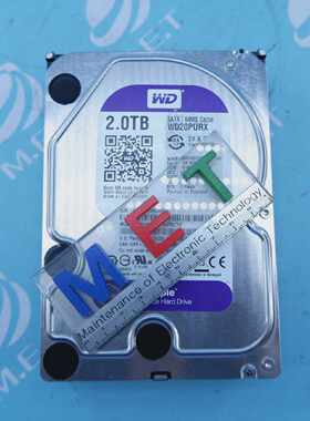 西部数字WD20PURX64P6ZY02.0TB硬盘WD20PURX64P6ZY060天保修