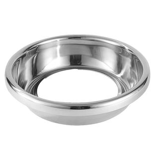 不锈钢火锅锅圈燃气炉液化气灶钢圈圆形下沉式带盖火锅桌补洞锅圈