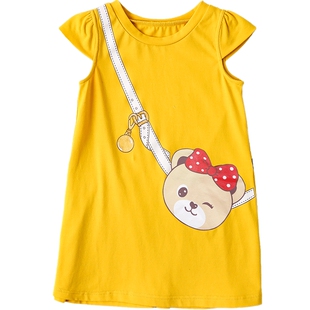 笛莎童装女童连衣裙夏季女宝宝小童儿童女孩洋气公主裙子夏装迪莎