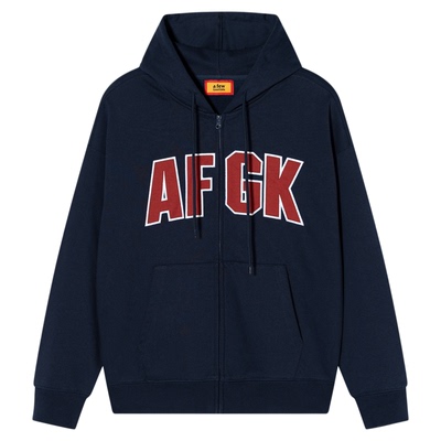 AFGK25FW基础撞色贴布开衫卫衣