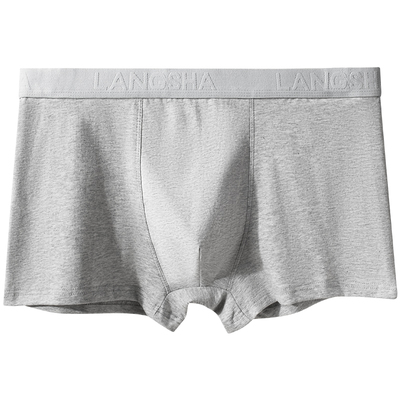 浪莎100%纯棉7A抗菌男士四角内裤