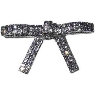 奢华高档超闪水钻立体蝴蝶结胸针女别针西装外套胸花大衣服装配饰