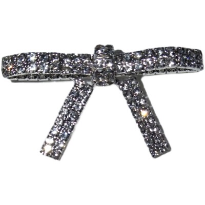 新款奢华高档bling女蝴蝶结水钻