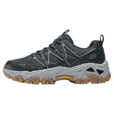 Skechers斯凯奇云屿春季款男一脚蹬跑步休闲运动鞋户外登山徒步鞋