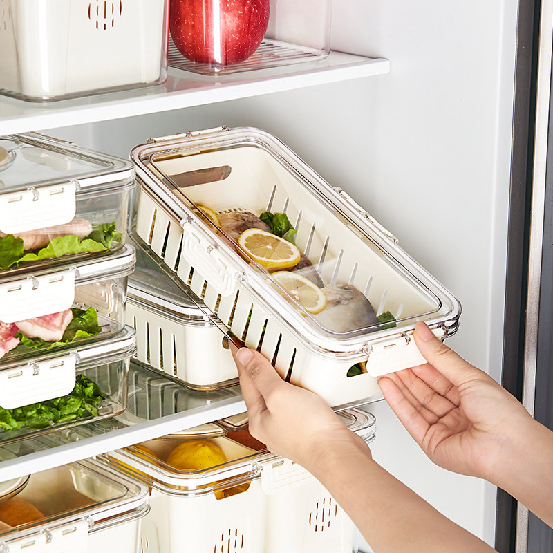 冰箱收纳盒食品级保鲜专用厨房水果肉类冷冻储物整理神器便捷分装