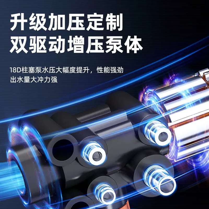 新款便携式无线洗车机高压家用电动洗车器车载锂电池充电洗车水枪