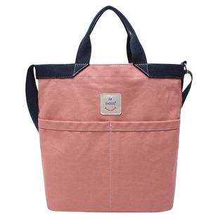 2025秋冬包包厚实全棉帆布包女斜挎学生包大容量补习装书袋手提包