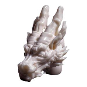 龙本命年鹿角猛犸手工雕刻三通背云金刚星月菩提文玩吊坠配饰diy